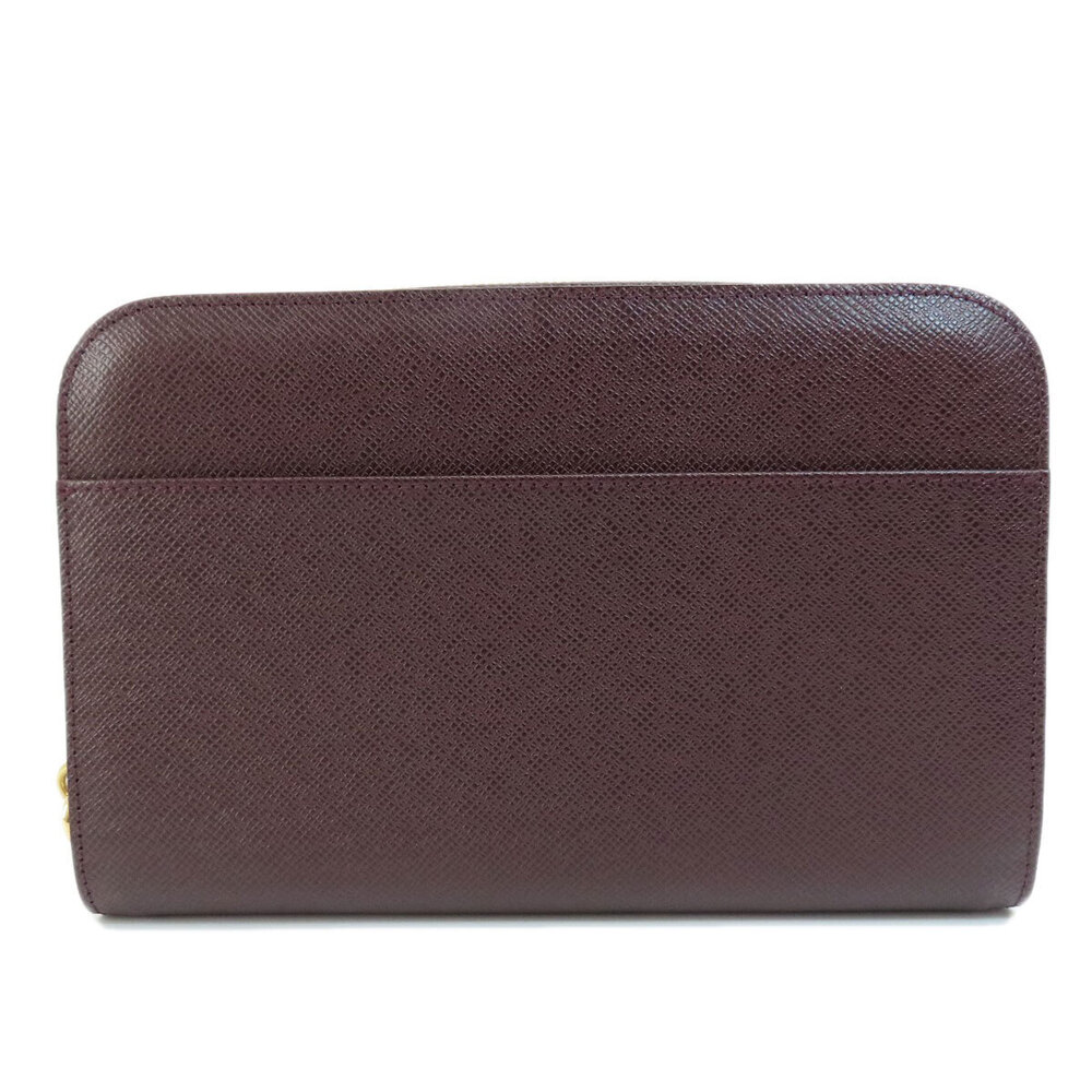 Louis Vuitton Shoulder Bag Acajou Taiga Baikal Leather Black